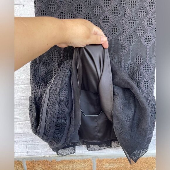 Jonathan SimkhaiMultimedia Threaded Mesh Mini Ruffle Dress size 6 - Picture 8 of 15